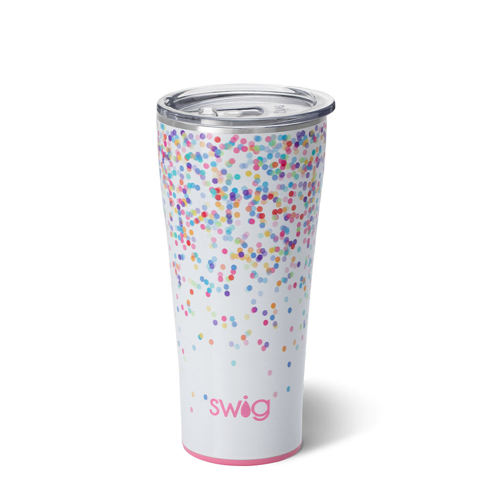 Swig Confetti & Pink Reusable Straw Set