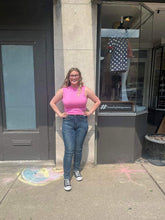 Load image into Gallery viewer, $10 SALE Pink Sleeveless Mock Neck (S, M)