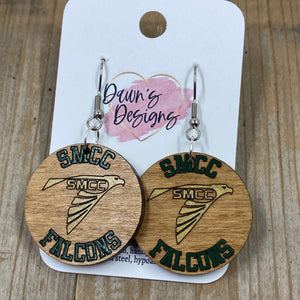 School Spirit Wooden Earrings