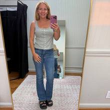 Load image into Gallery viewer, Button Up Crop Tank Top
