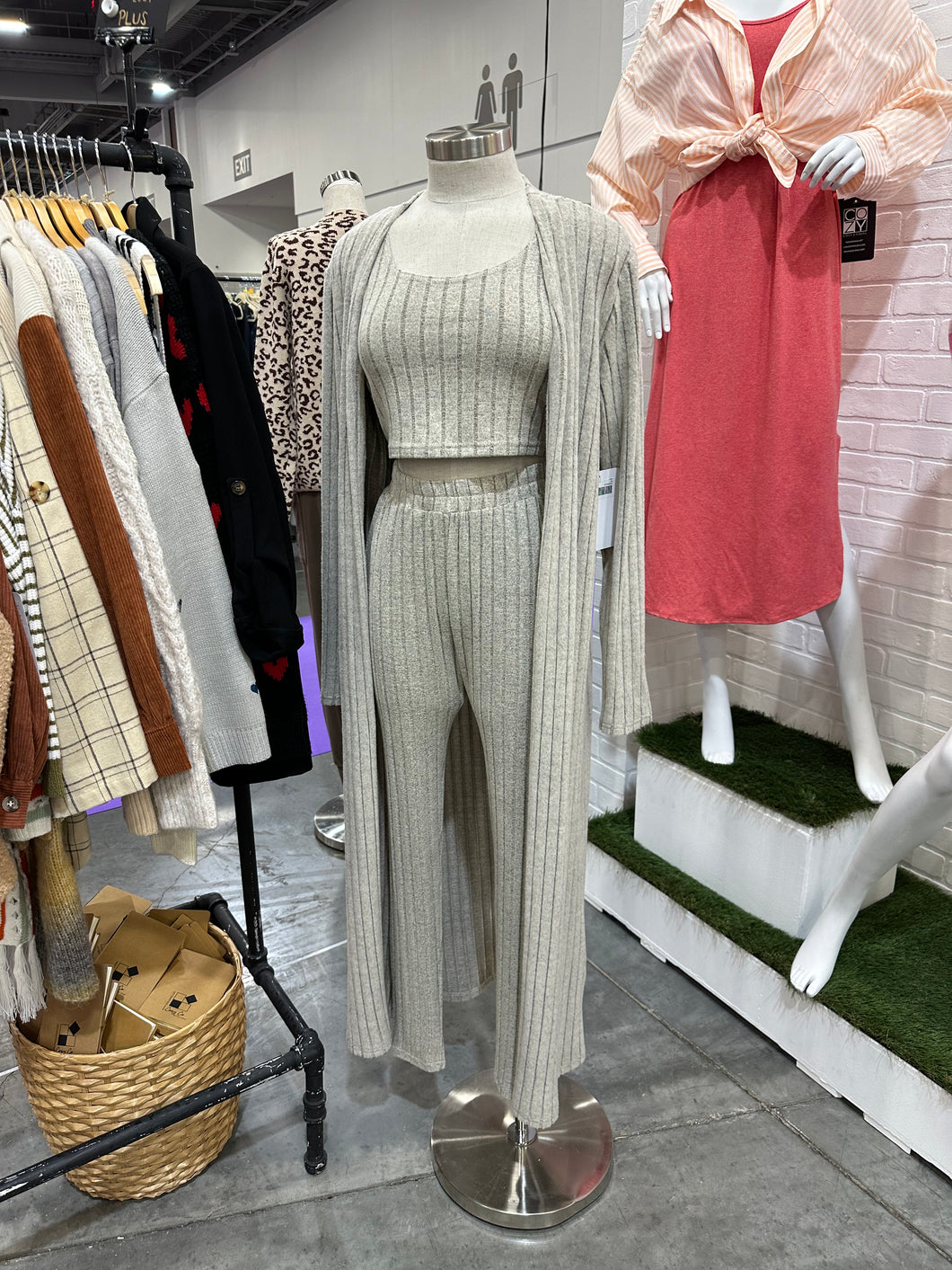 $20 SALE Ribbed Duster Cardigan