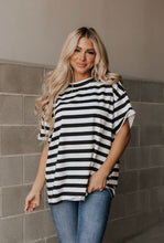 Load image into Gallery viewer, Seeing Stripes Boyfriend Tee