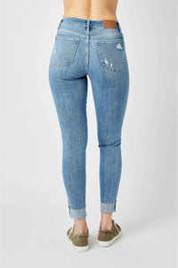 SALE Cuffed Skinny Distressed