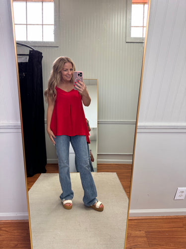 Ruffle Cap Sleeve Top