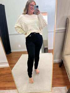 Cable Knit Dolman Sweater