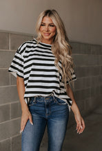 Load image into Gallery viewer, Seeing Stripes Boyfriend Tee