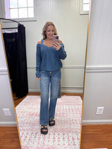 Cold Shoulder Sweater