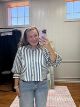Load image into Gallery viewer, Striped Button Down - Indigo