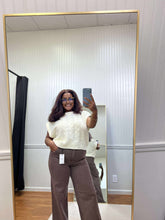 Load image into Gallery viewer, Cable Knit Sweater Vest - Cream