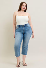 Load image into Gallery viewer, Vintage Wash Mid Rise Crop Kick Flare 88979