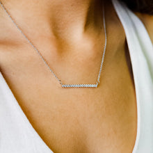 Load image into Gallery viewer, Pave Bar Necklace
