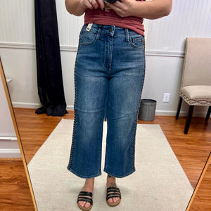 $10 SALE Braided Side Seam Wide Leg Crop (3)