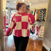 Load image into Gallery viewer, Check Me Out Sweater - Pink