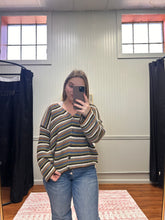 Load image into Gallery viewer, Striped Button Cardigan