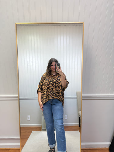 Leopard Button Up