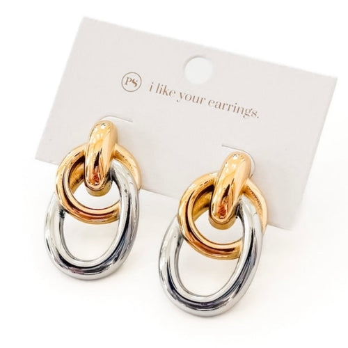 Adelle Mixed Metal Earrings