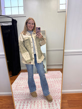 Load image into Gallery viewer, Sage Contrast Shacket