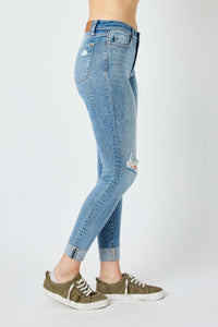 SALE Cuffed Skinny Distressed