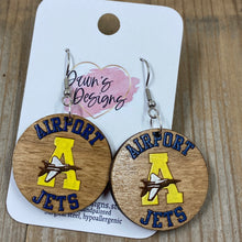 Load image into Gallery viewer, School Spirit Wooden Earrings