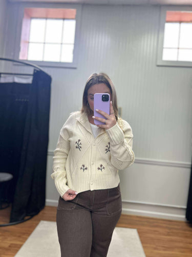 Floral Button Cardigan