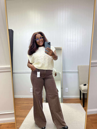 SALE Brown Retro Wide  881008