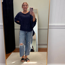Load image into Gallery viewer, Boatneck Open Knit Dolman