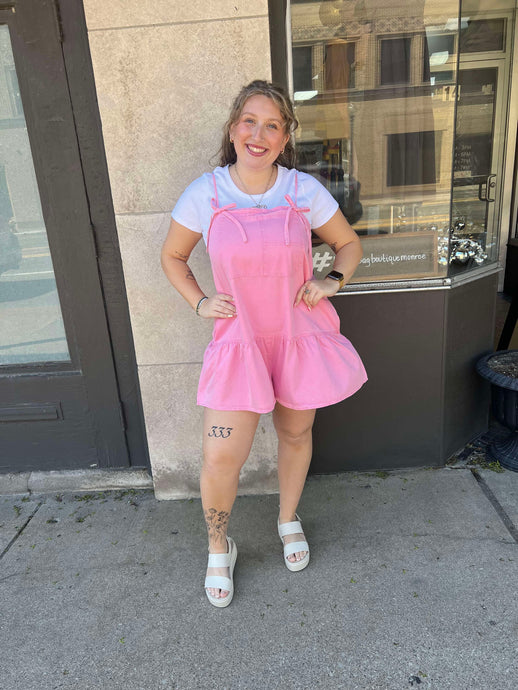 Twill Ruffle Romper