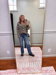 Striped Button Cardigan