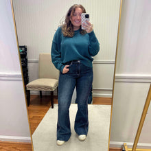 Load image into Gallery viewer, Teal Mock Neck Sweater