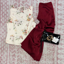 Load image into Gallery viewer, Fired Brick Silk Maxi Skirt