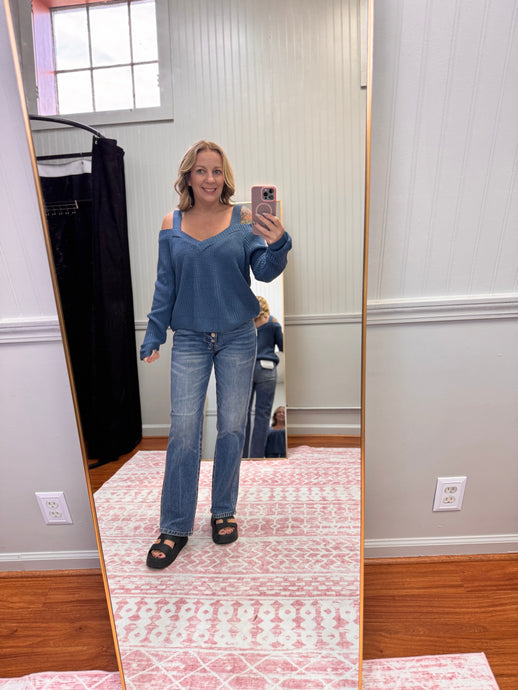 Cold Shoulder Sweater