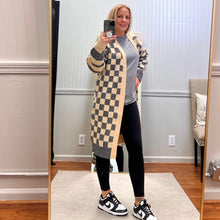 Load image into Gallery viewer, SALE Striped &amp; Checkered Long Cardigan