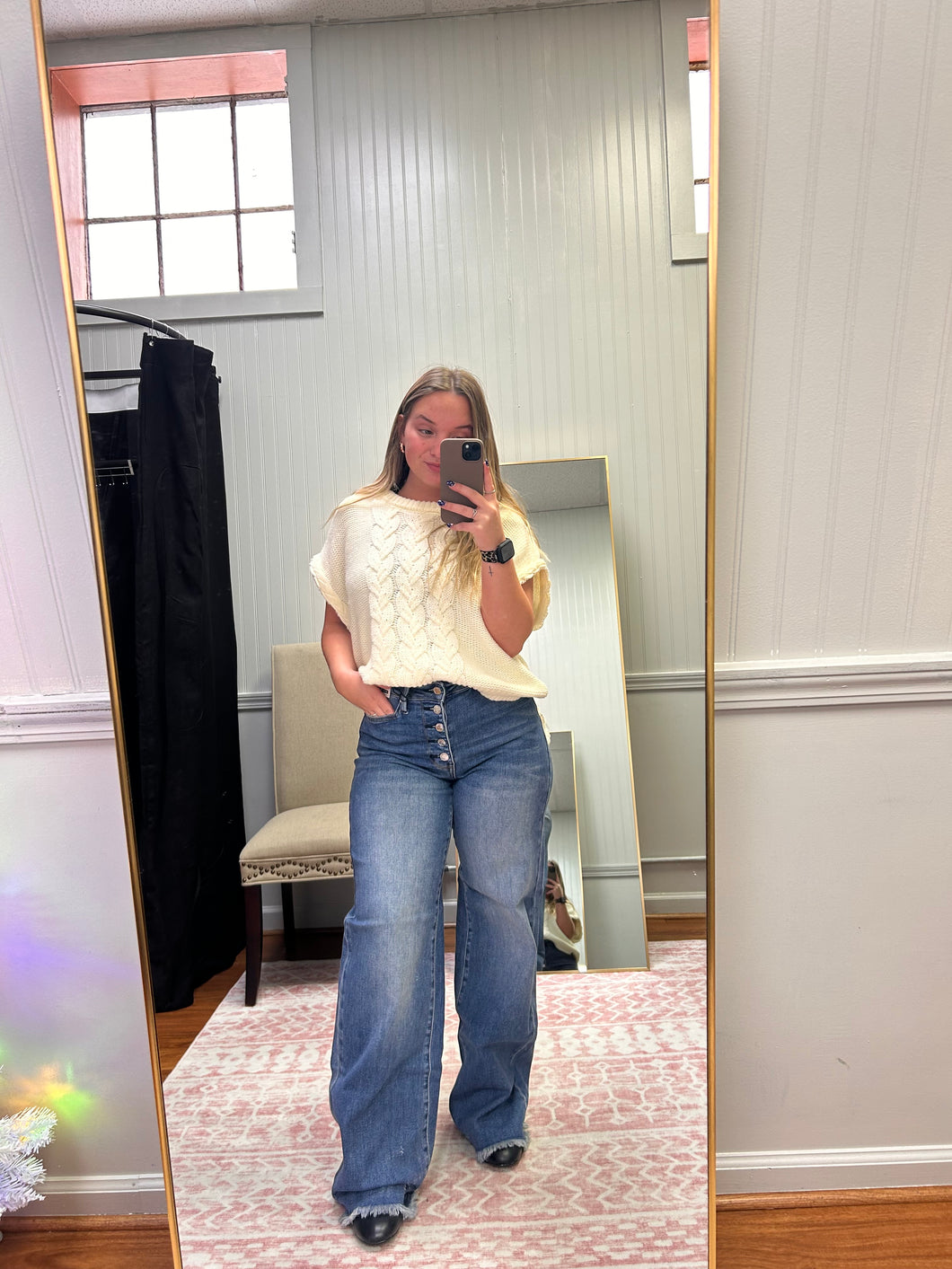 Button-fly Straight Welt Pocket 881001