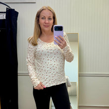Load image into Gallery viewer, Delicate Bud Long Sleeve Ribbed Tee