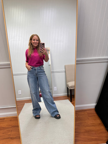 V Front Baggy Jeans 82671