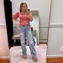 Load image into Gallery viewer, Mid Rise Distressed Straight 881010