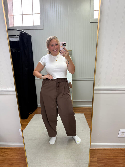 Barrel Sweatpants - Chocolate