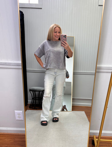 Distressed Knee Boot Cut 88718