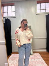 Load image into Gallery viewer, Heart Knit Button Cardigan