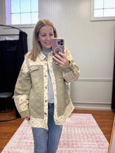 Load image into Gallery viewer, Sage Contrast Shacket