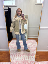 Load image into Gallery viewer, Sage Contrast Shacket