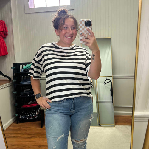 Seeing Stripes Boyfriend Tee