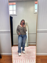 Load image into Gallery viewer, Striped Button Cardigan