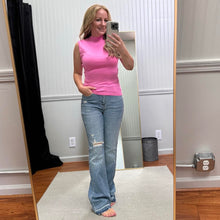 Load image into Gallery viewer, $10 SALE Pink Sleeveless Mock Neck (S, M)