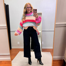 Load image into Gallery viewer, Braided Seam Wideleg Crop 88851