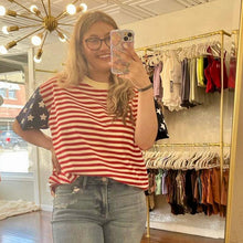 Load image into Gallery viewer, Little Miss USA Boyfriend Tee