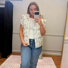 Load image into Gallery viewer, Floral Ruffle Vest