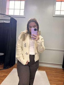 Floral Button Cardigan