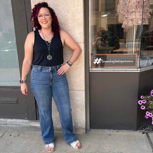Double Button Wide Leg