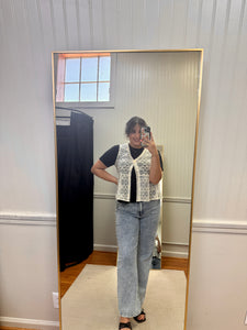 V-Neck Lace Top